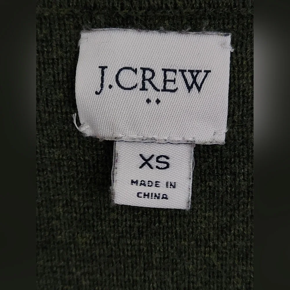 J.Crew‎ Green Vanessa Sweater Jacket Size XS